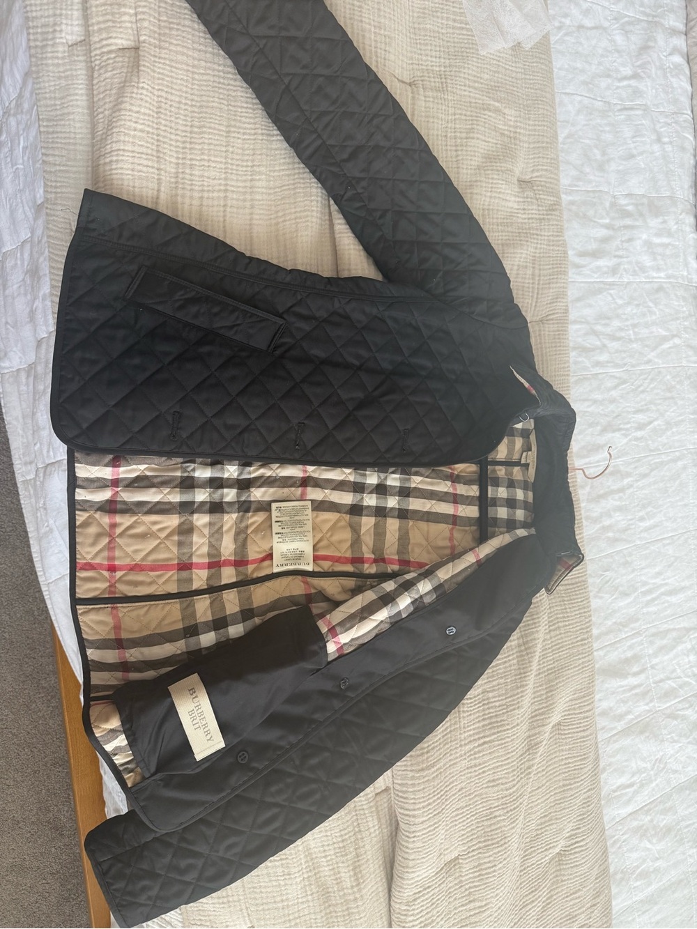 Burberry Brit Women’s Black Quilted Coat